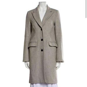 Derek lam 10 Crosby bell sleeves wool gray coat
